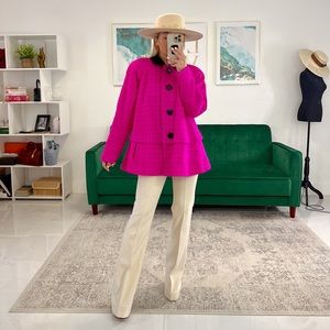 Vintage Hot Pink Tweed Jacket